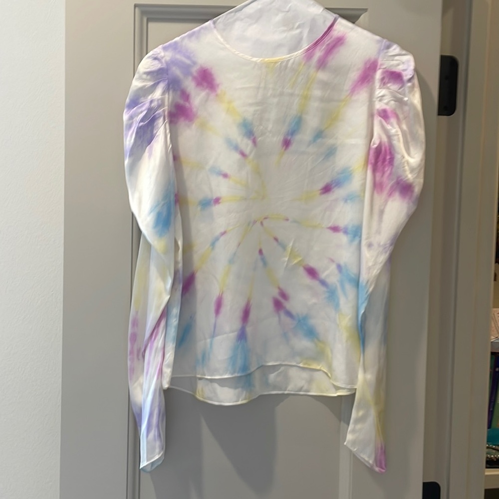 Generation Love tie dye silk blouse